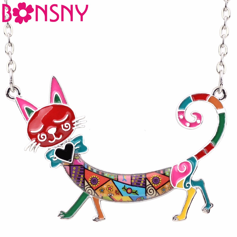 Pet X Supplies - Bonsny-Collar de cadena con colgante de