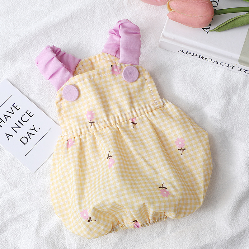 Pet Supplies York - Vestido Amarillo con Flores para Perros